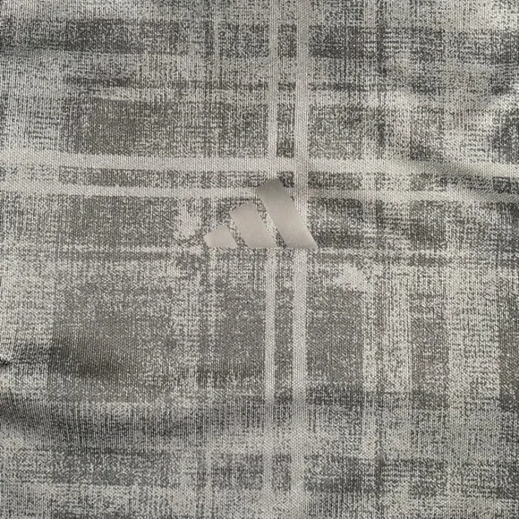 Adidas Men's Golf Polo Shirt Black Plaid Performance Size S Short Sleeve - Picture 4 of 6